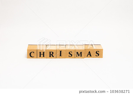 木塊英文單詞CHRISMAS 103638271