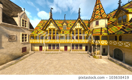 擁有馬賽克屋頂的小鎮 103638419