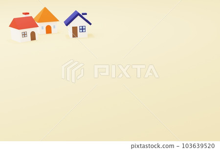 3D material _ cute house 103639520