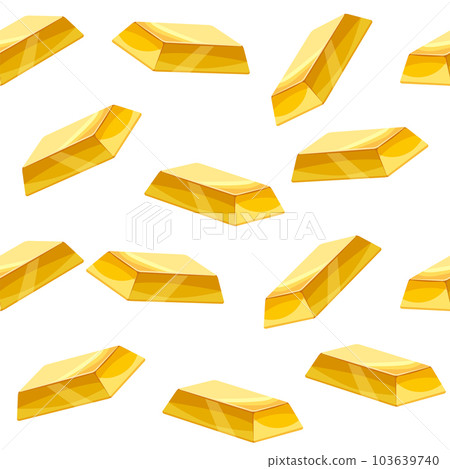 Gold bar seamless pattern, bullions golden treasury luxury rich Gold bar seamless pattern, bullions golden treasury luxury rich 103639740