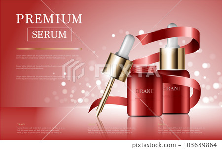 Hydrating facial serum for annual sale or festival sale. blue and gold serum mask bottle isolated on glitter particles background. Graceful cosmetic ads, illustration. Hydrating facial serum for annual sale or festival sale. blue and gold serum mask bottle isolated on glitter particles background. Graceful cosmetic ads, illustration. 103639864