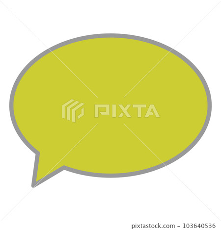 Simple and easy-to-use speech bubble 103640536