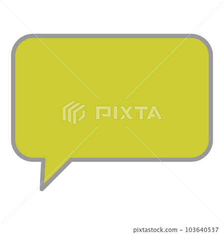 Simple and easy-to-use speech bubble 103640537