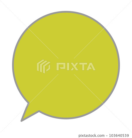 Simple and easy-to-use speech bubble 103640539
