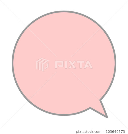 Simple and easy-to-use speech bubble Simple and easy-to-use speech bubble 103640573