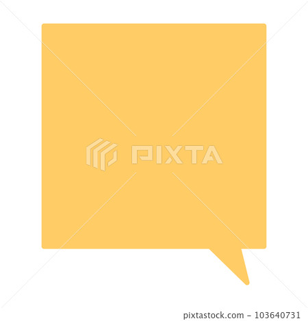 Simple and easy-to-use speech bubble 103640731
