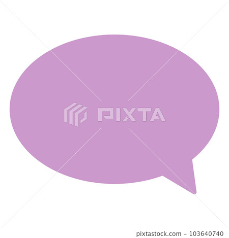 Simple and easy-to-use speech bubble 103640740