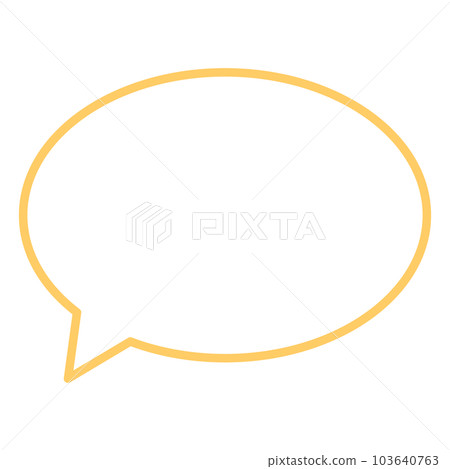 Simple and easy-to-use speech bubble Simple and easy-to-use speech bubble 103640763