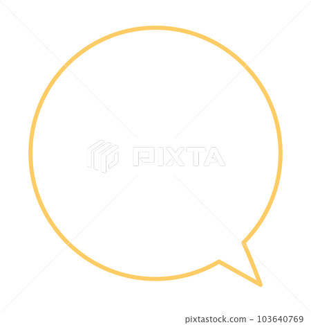 Simple and easy-to-use speech bubble 103640769