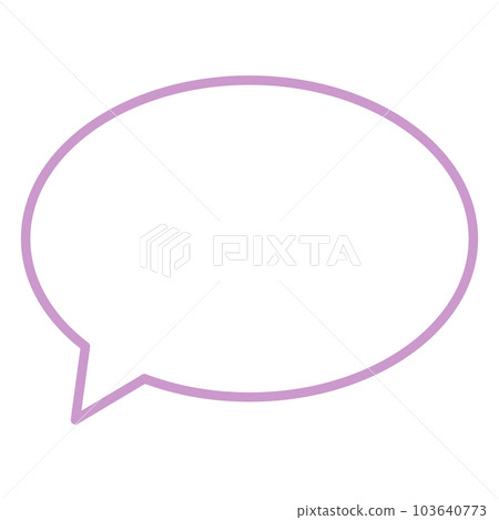 Simple and easy-to-use speech bubble 103640773