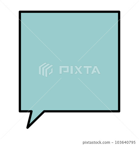 Simple and easy-to-use speech bubble Simple and easy-to-use speech bubble 103640795