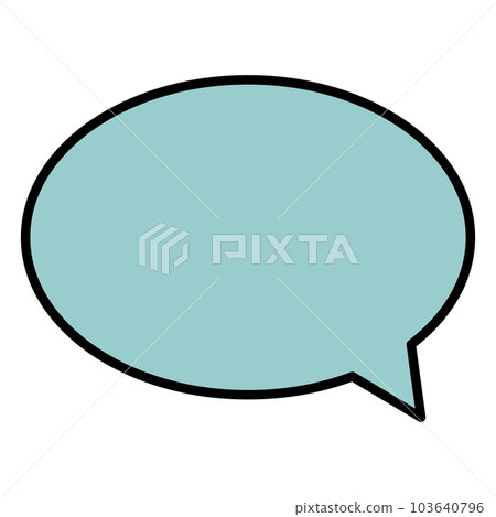 Simple and easy-to-use speech bubble 103640796