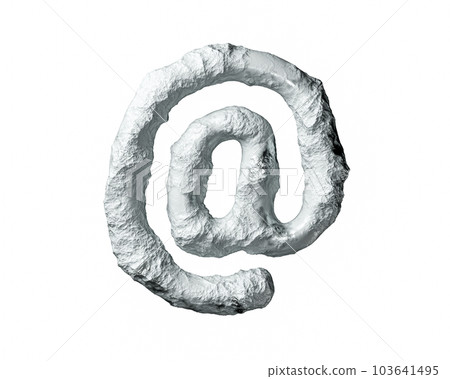 Symbols made of clay and rock Symbols made of clay and rock 103641495