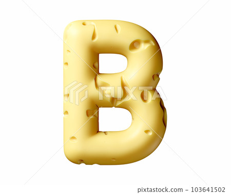 Letters made of cheese Letters made of cheese 103641502