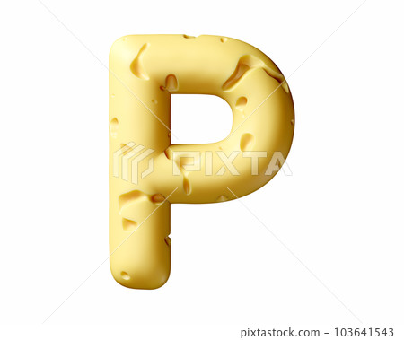 Letters made of cheese 103641543