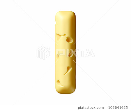 Letters made of cheese Letters made of cheese 103641625