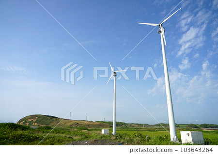Hokkaido Tomamae town Tomamae town of windmills 103643264