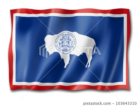 Wyoming flag, USA Wyoming flag, USA 103643310