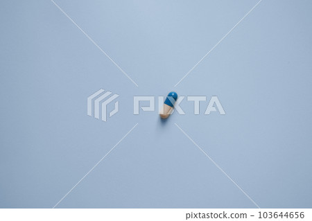 pill capsule on a blue background, medication, medical workers day, medical care, banner for the hospital pill capsule on a blue background, medication, medical workers day, medical care, banner for the hospital 103644656