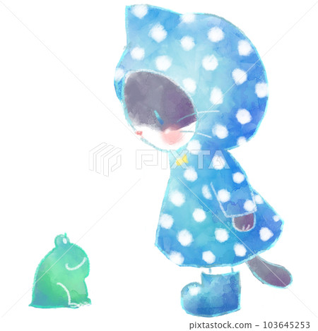 Rainy season cat frog 103645253