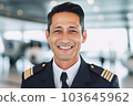 飛機飛行員 AI 在機場飛行前生成圖像 103645962
