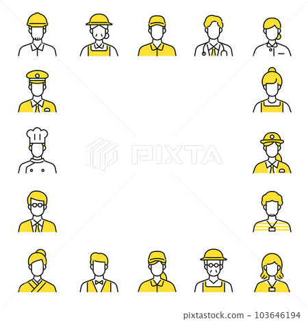 Various occupation icon set 103646194