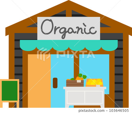 Appearance of a small organic supermarket Appearance of a small organic supermarket 103646505
