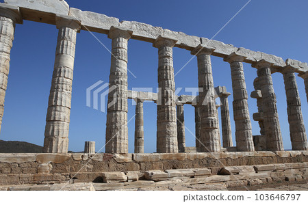 Temple of Poseidon, Attica peninsula, Greece Temple of Poseidon, Attica peninsula, Greece 103646797