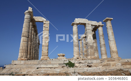 Temple of Poseidon, Attica peninsula, Greece Temple of Poseidon, Attica peninsula, Greece 103646801
