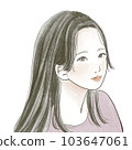 Smile woman illustration 103647061