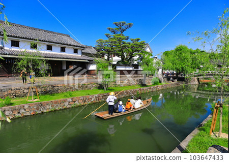 [Okayama Prefecture] Kurashiki Bikan Historical Quarter (boat sink) in fine weather 103647433