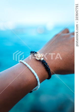 Summer travek concept beach souvenir bracelet 103647781
