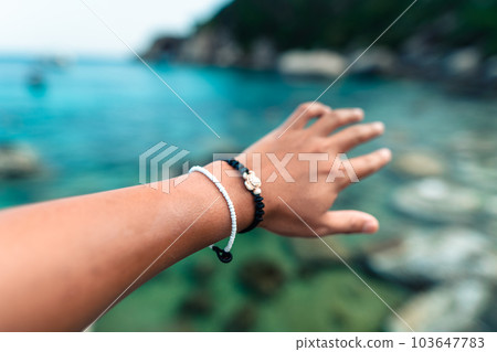 Summer travek concept beach souvenir bracelet Summer travek concept beach souvenir bracelet 103647783