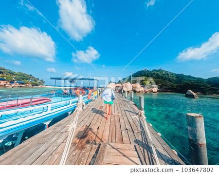 Travel on a tropical island, visit Koh Nang Yuan 103647802