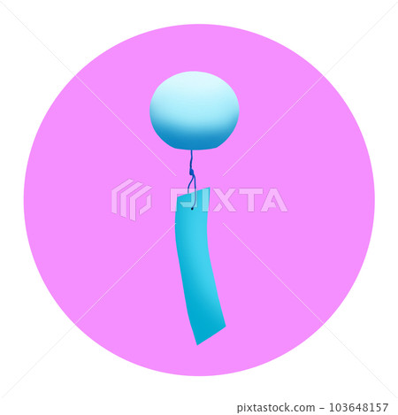 風鈴圖標紫色 103648157
