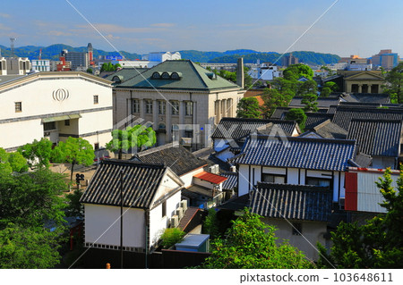 [岡山縣]晴天的倉敷美觀地區街景 103648611
