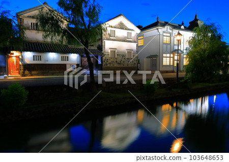 [Okayama Prefecture] Night view of Kurashiki Bikan Historical Quarter 103648653