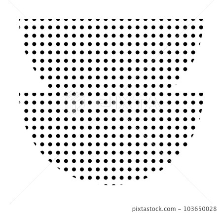 Trendy vector minimalist geometric basic dots element. Shape abstract figure bauhaus form. Retro style texture illustration. Modern design poster, cover, card design Trendy vector minimalist geometric basic dots element. Shape abstract figure bauhaus form. Retro style texture illustration. Modern design poster, cover, card design 103650028