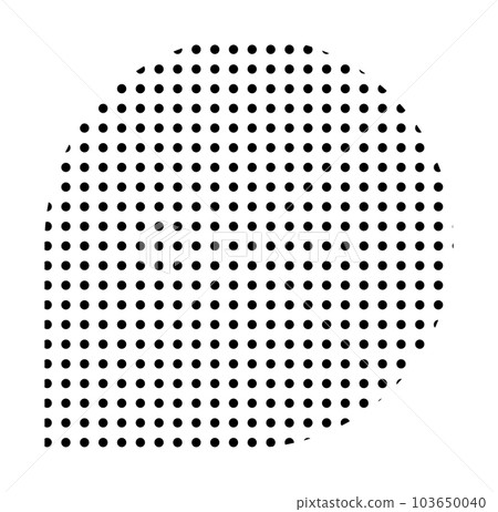 Trendy vector minimalist geometric basic dots element. Shape abstract figure bauhaus form. Retro style texture illustration. Modern design poster, cover, card design 103650040