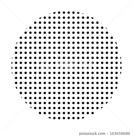 Trendy vector minimalist geometric basic dots circle element. Shape abstract figure bauhaus form. Retro style texture illustration. Modern design poster, cover, card design 103650080