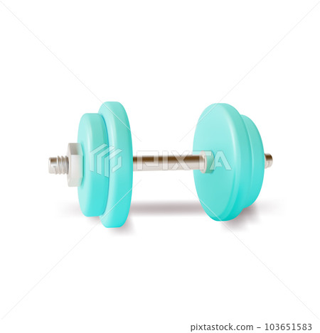 3d Illustration Of Bodybuilding Equipment And Dumbbells On A