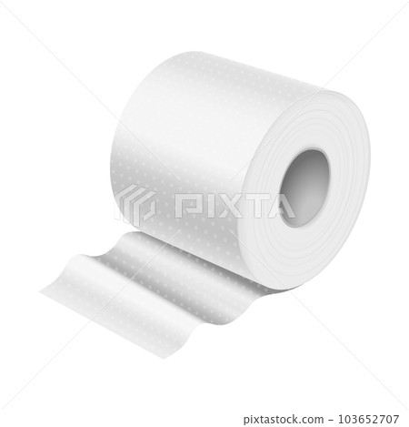 Toilet or bathroom isolated paper object. Towel Toilet or bathroom isolated paper object. Towel 103652707