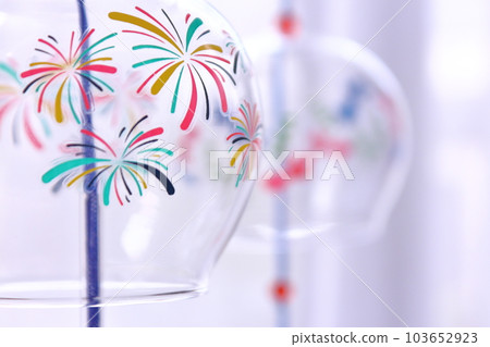 Summer image, fireworks wind chime Summer image, fireworks wind chime 103652923