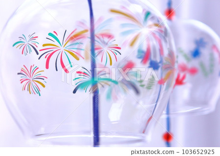Summer image, fireworks wind chime 103652925