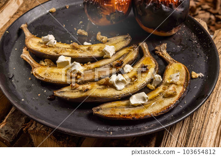 烤香蕉甜點 烤香蕉甜點 103654812