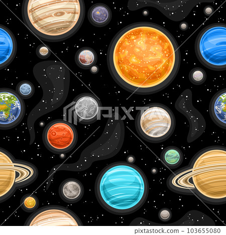 Vector Space Seamless Pattern Vector Space Seamless Pattern 103655080