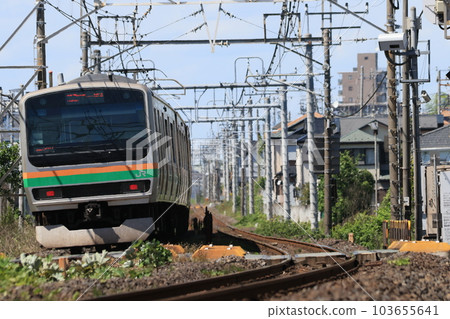 JR宇都宮線的通勤電車 JR宇都宮線的通勤電車 103655641