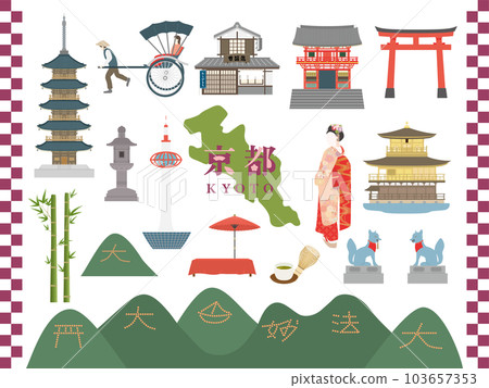 京都旅遊景點插圖集 103657353