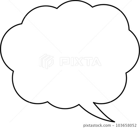 講話泡泡插畫黑色 103658052