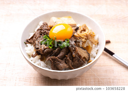 Meat tofu don bowl 103658228